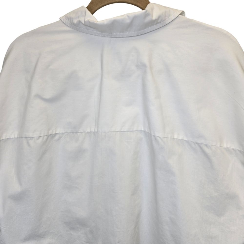 Abercrombie & Fitch Womens M White Cropped Long Sleeve Button-Up Shirt - Picture 5 of 12